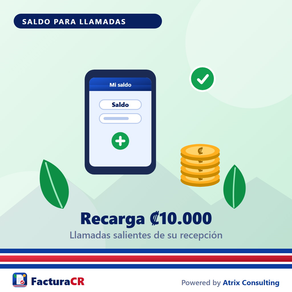 [RV-RECARGA-10000] Recarga de saldo para llamadas — ₡10.000