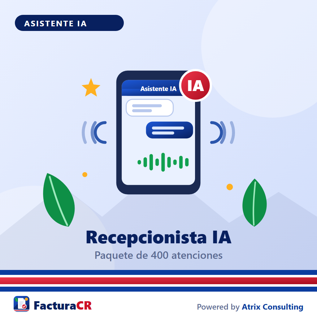 [RV-IA-400] Recepcionista IA — Paquete de 400 atenciones