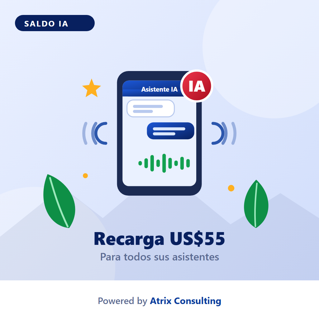 [RV-SIA-25000] Recarga de Saldo IA — US$55